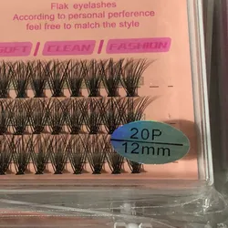 Pestañas de grupo 20P 12mm