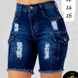 Bermudas de mezclilla para mujer 