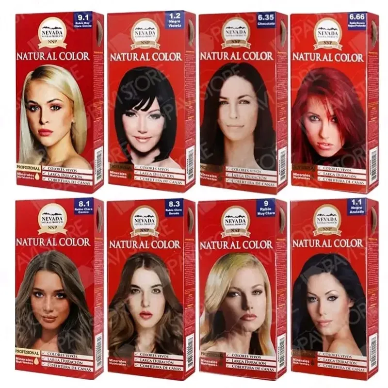 Tintes Nevada con sus accesorios para la aplicación