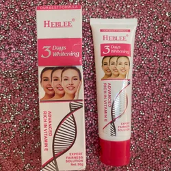 Crema Blanqueadora Aclarante con Vitamina E Heblee 50g 