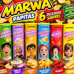 Papitas de diferentes sabores