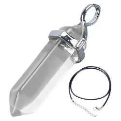 Cuarzo Hexagonal transparente mate ( blanco)