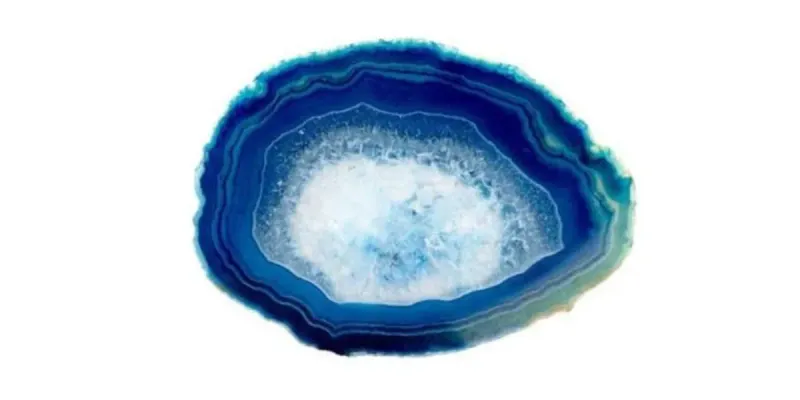 Hexagonal ágata azul 💙 