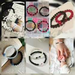 Pulseras  con perlas 