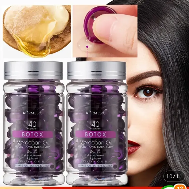 Cápsulas con Botox y vitaminas para el cabello