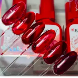 Esmaltes rojos vitral 