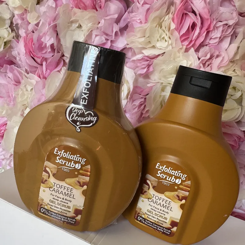 Exfoliante en gel caramelo