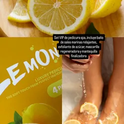 Set de pedicura spa VIP Limón