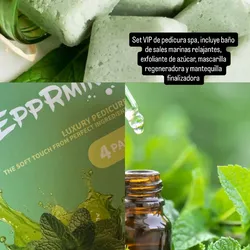 Set VIP de pedicura spa Menta