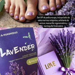 Set VIP de pedicura spa lavanda 