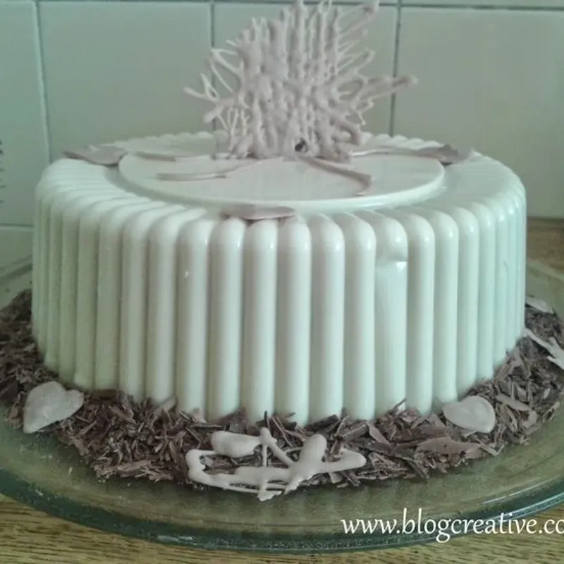 El bolo de chocolate blanco 