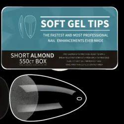 06-01-3. Tips Soft Gel (Almendrada corta)