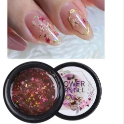 11-01-1. Esmalte Gel con purpurina y flores (5ml) #3