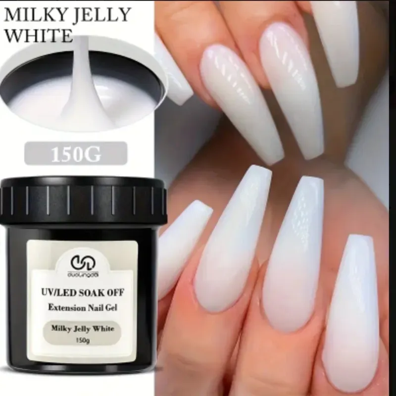 11-11-1. Gel de extensión de uñas color: 02-Blanco lechoso