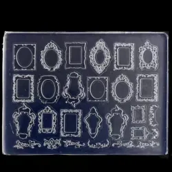 03-08-1. Molde de silicona de arte de uñas 3D (Marcos)