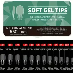 06-01-2. Tips Soft Gel (Medium Almond)