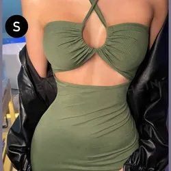 Vestido Amarra Cuello 