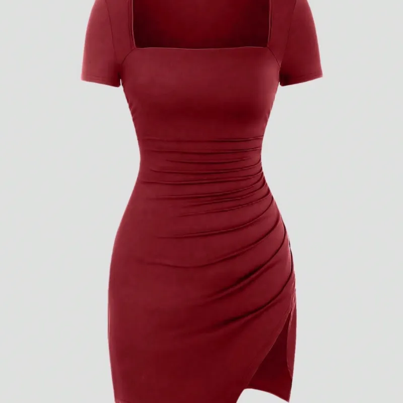 Vestido escote cuadrado 