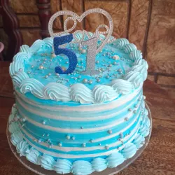 Cake 22cm relleno de crema