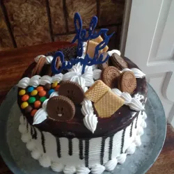 Pastel con chocolate 