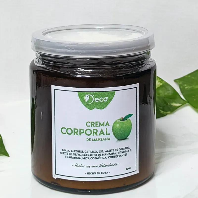 Crema corporal de manzana