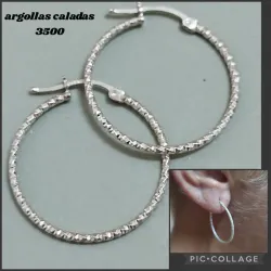 Argollas caladas 