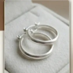 Argollas de chapa de plata