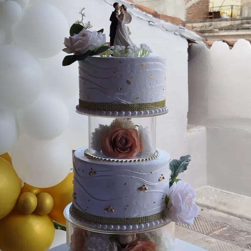 Blanco y dorado. Boda