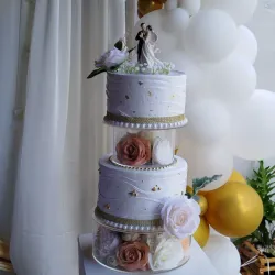 Blanco y dorado. Boda