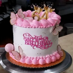 Blanco y rosa, súper alto, para mujer