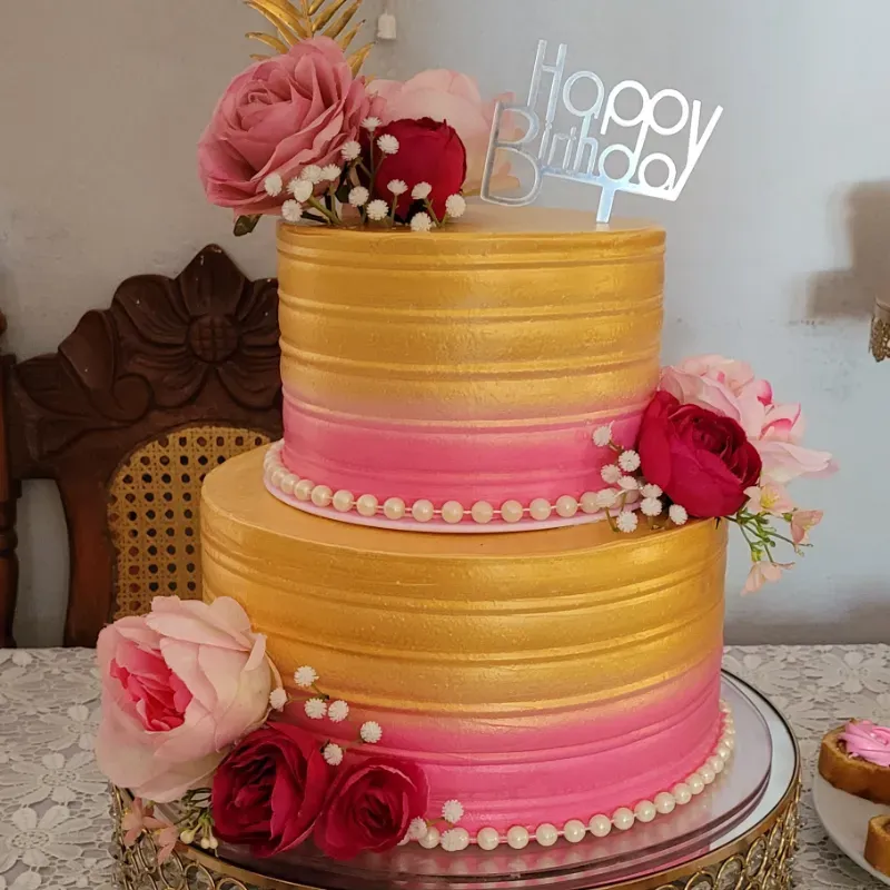 Cake 2 pisos para mujeres 