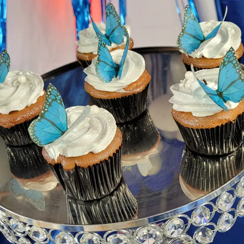 Cup cake mariposas quinceañera