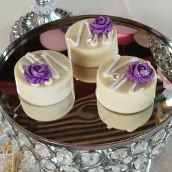 Paletas redondas de chocolate