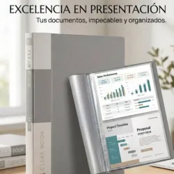 Archivador tipo libro de 10 páginas