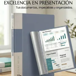 Archivador tipo libro de 10 páginas