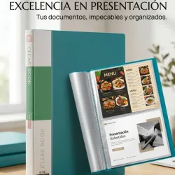 Archivador tipo libro de 30 páginas