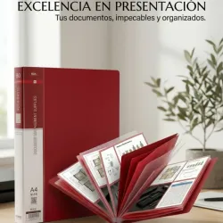 Archivador tipo libro de 80 páginas