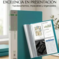 Archivador tipo libro de 80 paginas