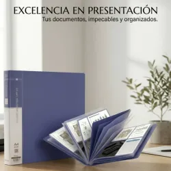 Archivador tipo libro de 80 páginas