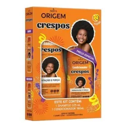 Set de shampoo y acondicionador para pelo Crespo