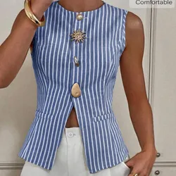 Blusa de botones dorados