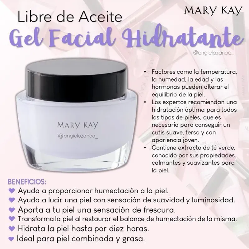 Gel facial Hidratante Libre de Aceite Mary Kay 