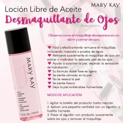 Locion Desmaquillante de Ojos Libre de Aceite Mary Kay 