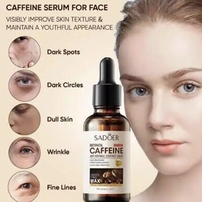 Serum y Crema facial de Retinol y Cafeína