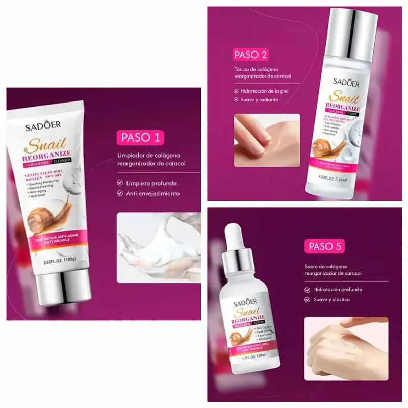SKIN CARE DE ESTRACTO DE CARACOL COLÁGENO 