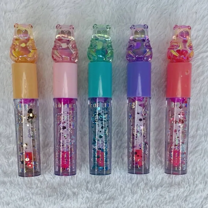 Brillos de color rosado sutil 