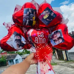 Ramo de Globos con Fotos😍😍