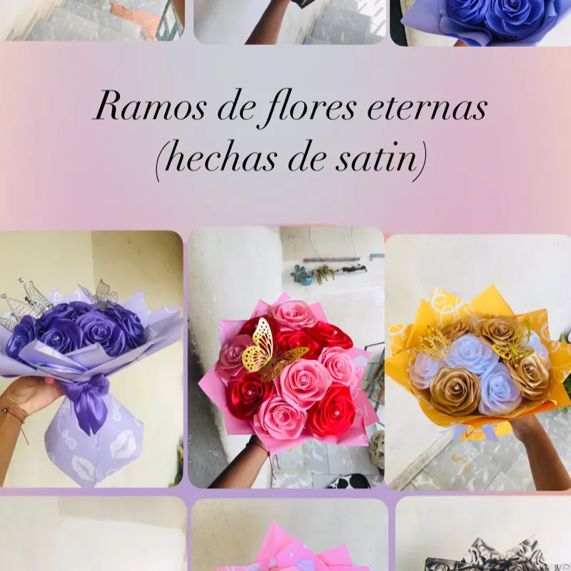 Ramos de flores eternas💐💜 (precios variables)