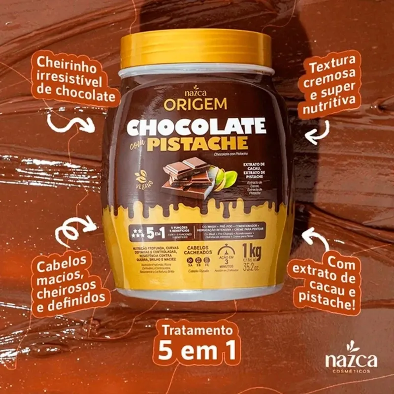 Crema Origem 5 en 1 Chocolate y Pistacho 1kg