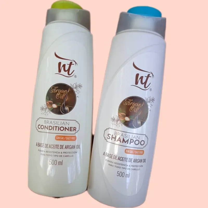  Shampoo y Acondicionador de Argán sin Sal 500 ML